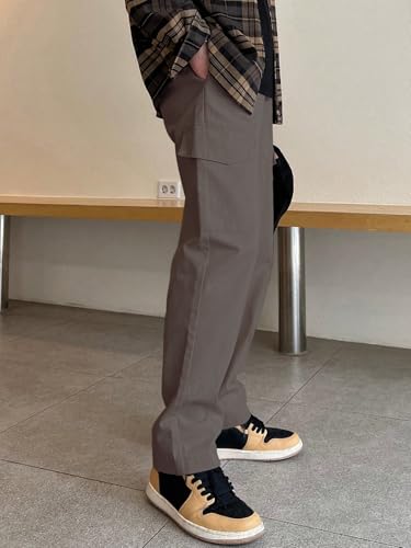 Greciilooks MenS Regular Casual Pants (Gl-Tp-1079_Grey