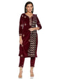 KETCH Polyester Women's Regular Fit Full Sleeve Kurta With Pant & Dupatta