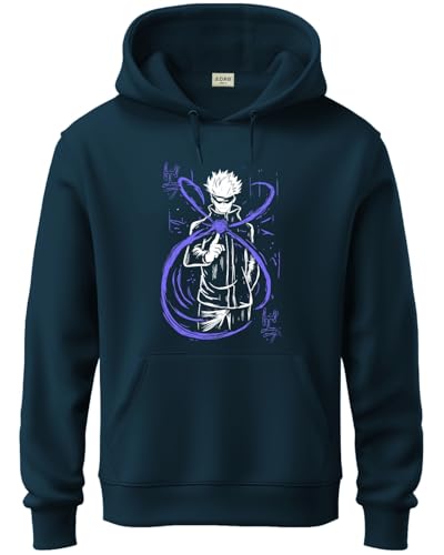 ADRO Hoodies for Men | Printed Hoodie for Men | Cotton Hoodie | Luffy Hoodie Gear 5 | Sweatshirt for Men | Anime Hoodie | H24-AN