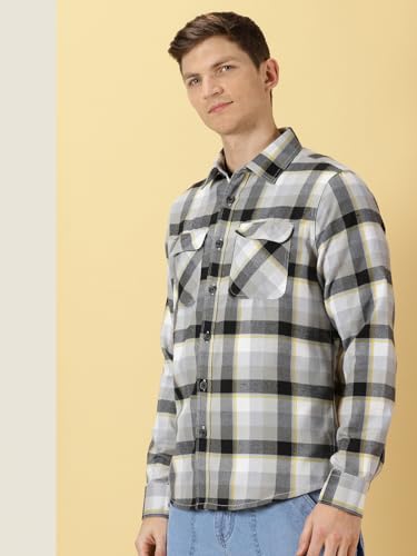 Thomas Scott MenS Regular Fit Shirt (Ts1173_Black
