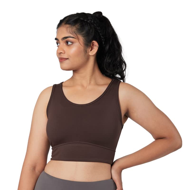 BlissClub WomenThe Ultimate Comfort Sports Bra | Sports Bra for Women | Slip-in Pads | Full Coverage | CloudSoft Fabric