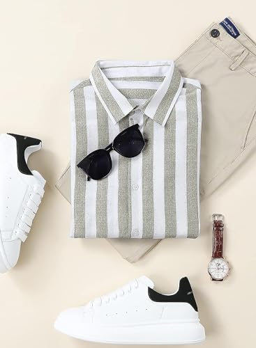 BE ACTIVE Mens Casual Regular Fit Shirts|| Cotton Lining Regular Fit Shirts for Men|| Stylish Full Sleeves Cotton Regular Fit S