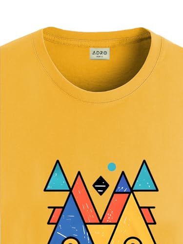 ADRO T Shirts for Boys & Girls || Creative Abstract Printed T-Shirt || Ages 3-14 || 100% Cotton Round Neck Tshirt for Boys & Gir