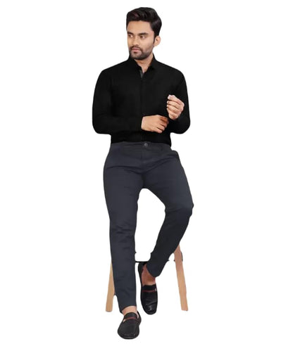 Tee Projekt | Premium Plain Cotton Shirt for Men | Cotton Shirt | Casual Shirt | Solid Shirt | Full Sleeves | Formal Shirt (TPJK