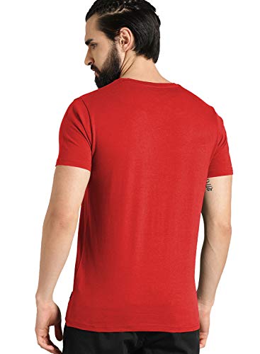 ADRO Design Printed Red T-Shirt for Men & Women (RNR-M-CR07-RD_Red)