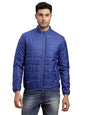 Turtle Men Nylon Solid Blue Zipper Windcheater Jacket