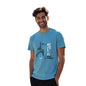 Nobero MenS Letter Print Regular Fit T-Shirt (1M-Twts-C0561-Wr_Powder Blue