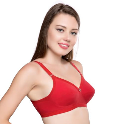 TRYLO Women's Cotton Non Padded Wire Free Everyday Bra