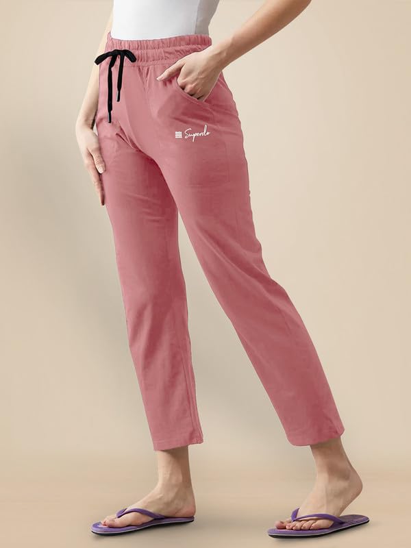 Pinkmint Cotton Style Pyjamas for Women Combo l Stylish Side 2 Pockets l Gym Wear l Comfortable Track Pant