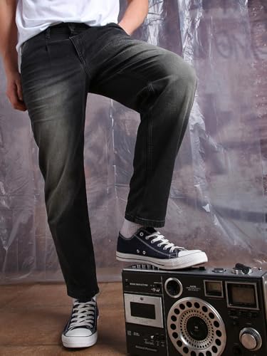 Hubberholme Men Cotton Washed Relaxed Fit Mid-Rise Jeans 5