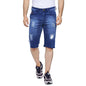 Campus Sutra MenS Boyfriend Shorts (Azz20Jn_Short1L_M_Pln_Nbu_Az_Blue