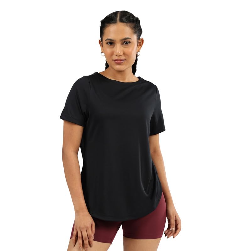 BlissClub CloudFlex Apple Hem Tee, Weightless Comfort All Day Long, Round Neck, Sleeveless Design, Feels Like Second Skin,Flatte