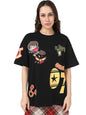 Bewakoof Official Harry Potter Merchandise Harry Potter Womens Graphic Print Oversized Fit Half Sleeve Round Neck Pure Cotton T
