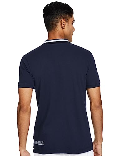 REVOLT Solid Slim Fit Men's 100% Cotton Polo T-Shirt-with Logo Branding