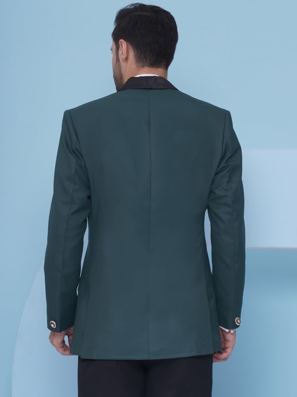 Favoroski Tuxedo Blazer For Men With 2 Pockets | Rayon Slim Fit Blazers | Ethnic Wear Tuxedos | One Button Solid Tuxedo Blazers
