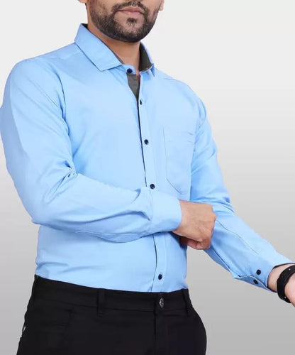 Pinkmint Cotton Soild Combo Men Shirt Formmal Wear Office Wear Regular Fit Shirt