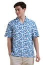 Allen Solly Men Relaxed Fit Printed Casual Short Sleeve Shirt