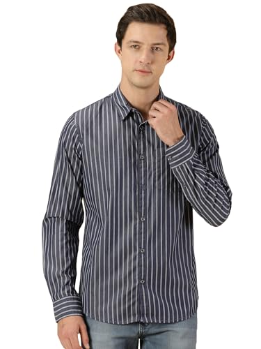 Thomas Scott Mens Slim Fit Shirt (TS1135_Navy