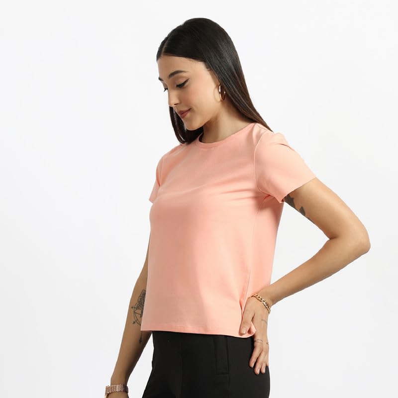 BlissClub Women The Last Tee - Round Neck tee | Womens t-Shirt |  Sleeves | Last 750+ Washes | Cotton Tee