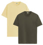 ADRO Mens T Shirts | Solid Tshirts for Men | Pure Cotton Lycra Fabric | 4 Way Stretch Smart tech Tshirt | Pack of 2 Round Neck T