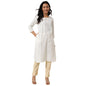 Fabindia WomenS Cotton Embroidered Regular Kurta (2118141Offwhite_Off-White