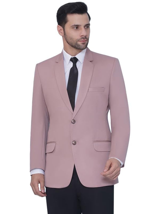 Favoroski Tuxedo Formal Blazers For Men With 2 Pockets | Rayon Slim Fit Single Breasted Blazer | Semi Ethnic Wear Tuxedos | Soli