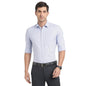 Turtle Men Pure Cotton Blue Checked Slim Fit Formal Shirts