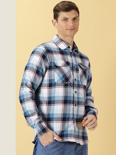 Thomas Scott Mens Regular Fit Shirt (TS1173_Blue