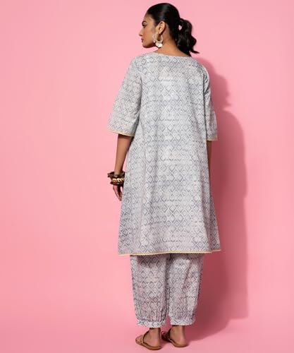 Libas WomenS Printed Co-Ords (35781_Grey