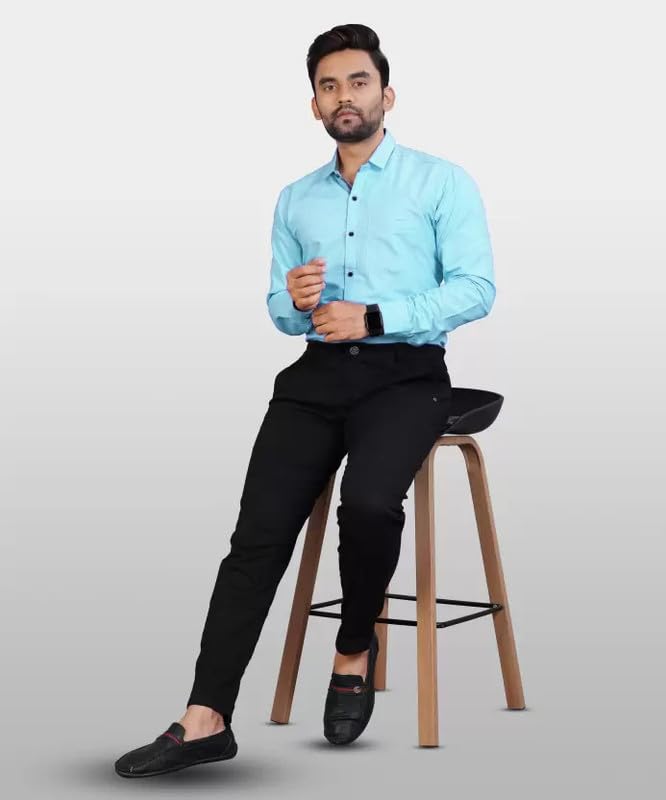 Tee Projekt Casual Cotton Long Sleeve Shirt for Men Formal Wear Regular Wear