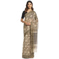 Fabindia Women Silk Hand Block Printed Sari Cotton_Freesize