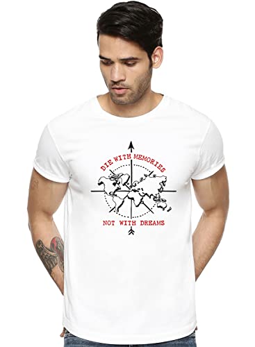 Adro Die With Memories Not With Dreams Mens Printed T-Shirt (2Xl)