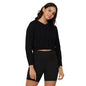 BlissClub at-Ease CottonKnit Cropped Hoodie | 100% Cotton | Cropped Hoodie | Adjustable Hood
