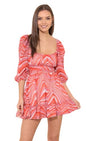 Leriya Fashion Womens Rayon Fit and Flare Mini Western Dress (LF-WD1175_Pink