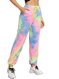Greciilooks WomenS Tie-Dye Joggers Stretchable Pants | Slim Fit Casual Joggers For Women | Straight Relaxed Fit Trousers | Gym