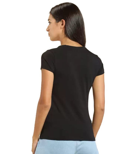 Lyra Pure Cotton Round Neck Printed T-Shirt For Women