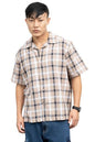 Hubberholme Men Cotton Short Sleeves Oversized Checked Shirt 6