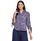 Fabindia WomenS Camouflage Regular Fit Top (10741908_Purple S)