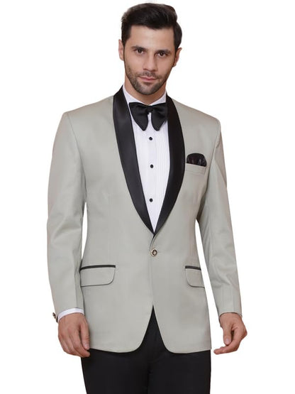 Favoroski Tuxedo Blazer For Men With 2 Pockets | Rayon Slim Fit Blazers | Ethnic Wear Tuxedos | One Button Solid Tuxedo Blazers