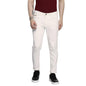 The Indian Garage Co Men Carrot Fit Solid Mid-Rise Stretchable Jeans White