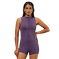 Bliss Swimsuit - Sleeveless, Shorts That Dont Ride up, Zippered Front, Racerback Design, UPF 50+ Sun Protection, Full Coverage,