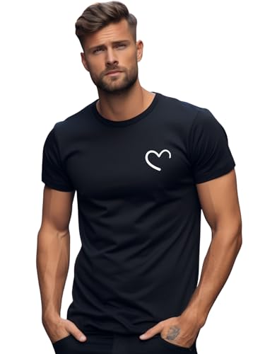 ADRO Men's Solid Regular Fit T-Shirt (RN24-STICK-HALF-BL_Black