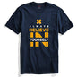 ADRO Believe in Yourself Printed T-Shirts for Men & Women (RNR-S35-BEL-NB_Navy_XL)