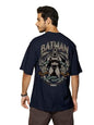 Bewakoof X Official Dc Comics Merchandise MenS The Dark Knight Graphic Printed 100% Cotton T-Shirt - Oversized Fit, Round Neck,