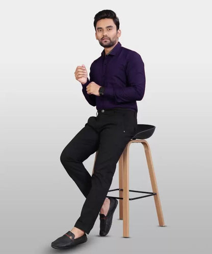 Tee Projekt Casual Cotton Long Sleeve Shirt for Men Formal Wear Regular Wear