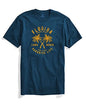 ADRO Florida Paradise Life Mens Printed T-Shirt (XL, Steel Blue)