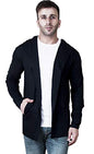 Veirdo Mens Men Cotton Regular Fit Hooded Cardigan Casual