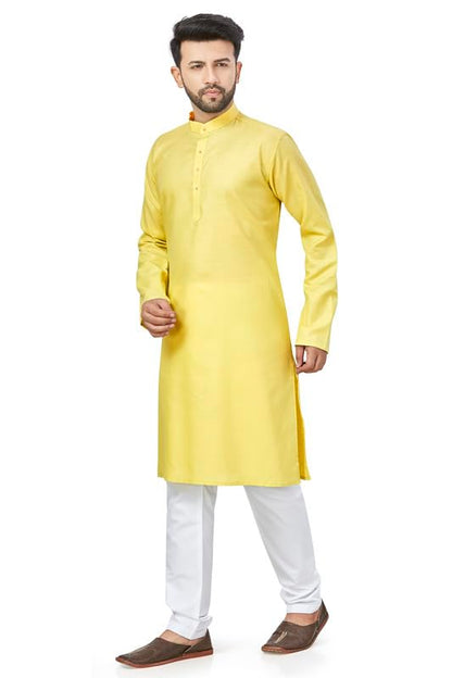 Be Active MenS Traditional Solid Full Sleeves Kurta || Cotton Kurta For Men || Men Kurta For Wedding || Kurta For Men (N-Rfsk00
