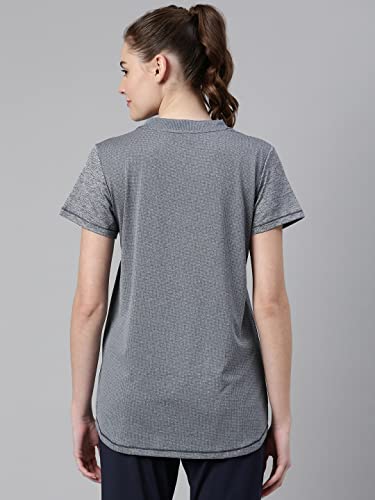 Enamor Womens Athleisure A306-Dry Fit with Antimicrobial & Sweat Wicking Crew Neck Short Sleeve Breathe Active Wear T-Shirt (A30