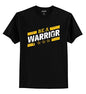 ADRO Be A Warrior Design Printed T-Shirt for Men (RNR-S36-WAR-BL_Black_XL)